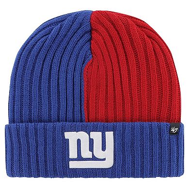 Men's '47 Royal New York Giants Fracture Cuffed Knit Hat