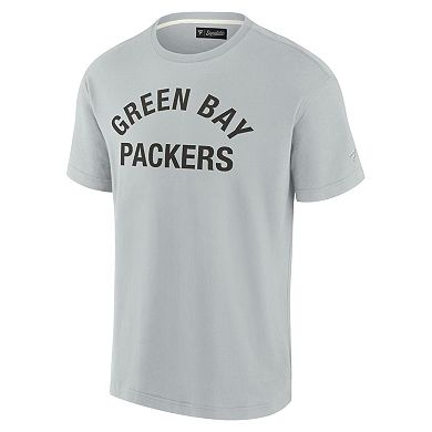 Unisex Fanatics Signature Gray Green Bay Packers Super Soft Short Sleeve T-Shirt