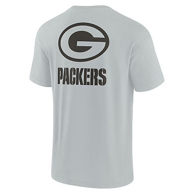 Unisex Fanatics Signature Gray Green Bay Packers Super Soft Short Sleeve T-Shirt