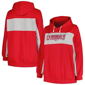 Women's Profile Red St. Louis Cardinals Plus Size Pullover Hoodie