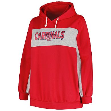 Women's Profile Red St. Louis Cardinals Plus Size Pullover Hoodie
