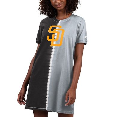 Women's Starter Black/Gray San Diego Padres Ace Tie-Dye Sneaker Dress