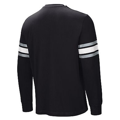 Men's Black Las Vegas Raiders Hands Off Long Sleeve Adaptive T-Shirt