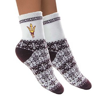 Women's ZooZatz Arizona State Sun Devils Fuzzy Holiday Crew Socks