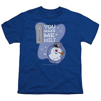 Frosty The Snowman Melt Short Sleeve Youth T-shirt