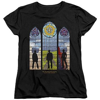 Supernatural Stained Glass Short Sleeve Women´s T-Shirt