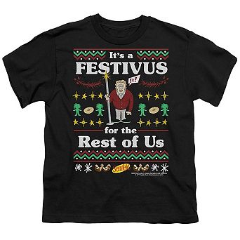 Seinfeld Festive Festivus Short Sleeve Youth T-shirt
