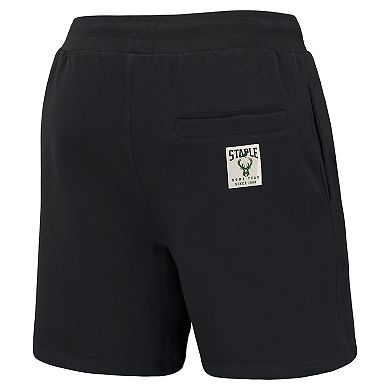 Men's NBA x Staple Black Milwaukee Bucks Home Team Shorts