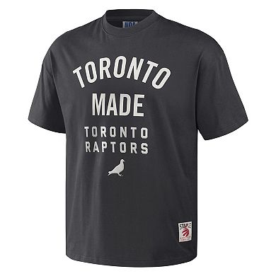 Men's NBA x Staple Anthracite Toronto Raptors Heavyweight Oversized T-Shirt