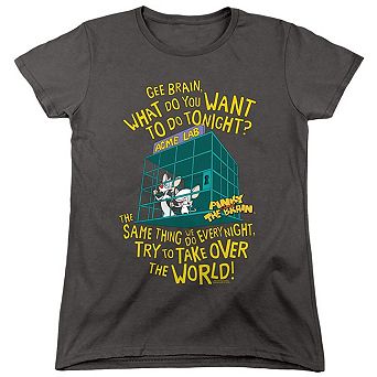 Pinky And The Brain The World Short Sleeve Women´s T-Shirt