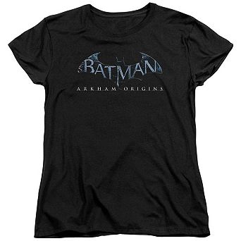 Batman Arkham Origins Logo Short Sleeve Womens T-shirt