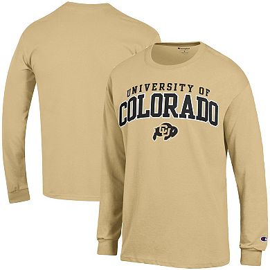 Men's Champion Gold Colorado Buffaloes Property Of Long Sleeve T-Shirt
