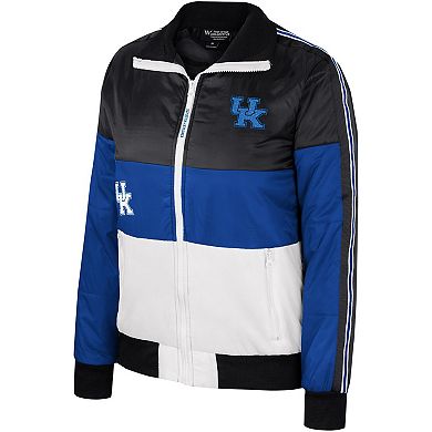 Women's The Wild Collective Royal Kentucky Wildcats Color-Block Puffer Full-Zip Jacket