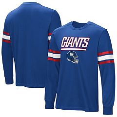 New York Giants Majestic Threads Lockup Tri-Blend Long Sleeve T-Shirt -  Royal