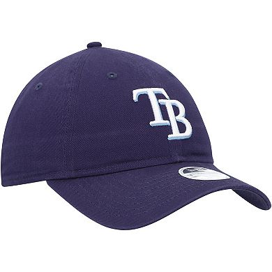 Women's New Era Navy Tampa Bay Rays Team Logo Core Classic 9TWENTY Adjustable Hat
