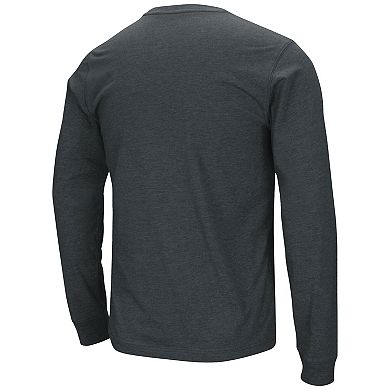 Men's Colosseum Black Colorado Buffaloes Primary Logo Long Sleeve T-Shirt