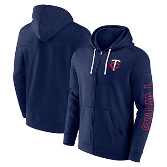 Men's Fanatics Branded Navy Minnesota Twins Offensive Line Up Full-Zip Hoodie