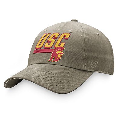 Men's Top of the World Khaki USC Trojans Slice Adjustable Hat