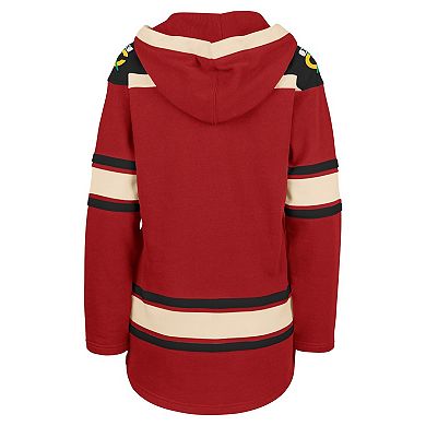Women's '47 Red Chicago Blackhawks Superior Lacer Pullover Hoodie