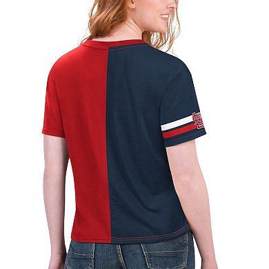 Women's Starter Red/Navy St. Louis Cardinals Power Move T-Shirt