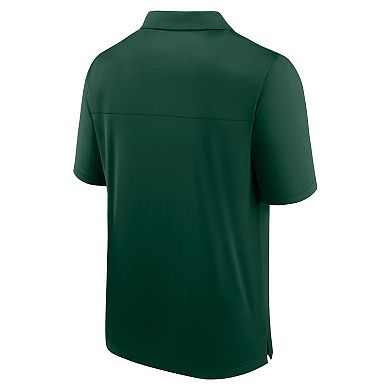 Men's Fanatics Branded Green Minnesota Wild Left Side Block Polo