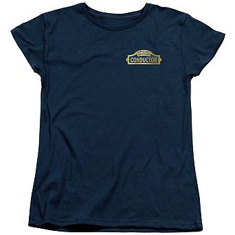 Polar Express Conductor Short Sleeve Womens T-shirt