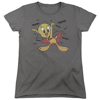 Looney Tunes Vampire Tweety Short Sleeve Womens T-shirt