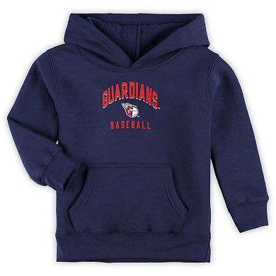 Toddler Navy/Gray Cleveland Guardians Play-By-Play Pullover Fleece Hoodie & Pants Set
