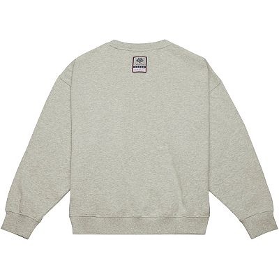 売れ筋商品|||ミッチェル&ネス カットソー トップス レディース Women's Heather Gray Florida Gators Oversized Logo Lightweight Pullover Sweatshirt Heather Gray Women's Mitchell & Ness Heather Gray Florida Gators
