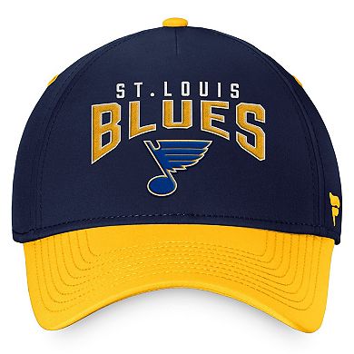 Men's Fanatics Branded Navy/Gold St. Louis Blues Fundamental 2-Tone Flex Hat
