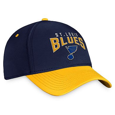 Men's Fanatics Navy/Gold St. Louis Blues Fundamental 2-Tone Flex Hat
