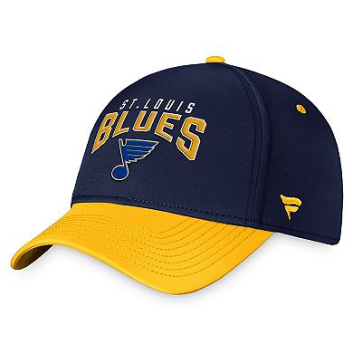 Men's Fanatics Branded Navy/Gold St. Louis Blues Fundamental 2-Tone Flex Hat