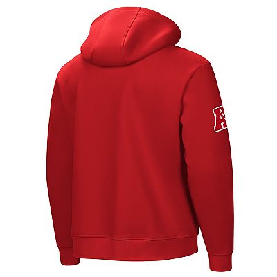 Men s Red New England Patriots Linebacker Adaptive Pullover Hoodie