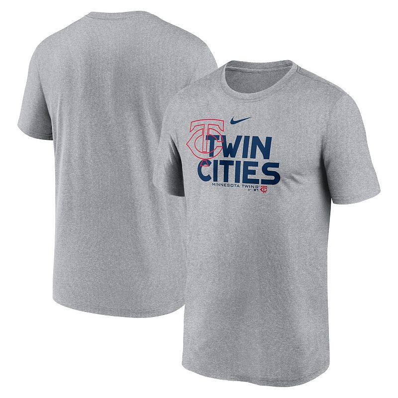 UPC 198011118453 product image for Men's Nike Heathered Charcoal Minnesota Twins Local Rep Legend Performance T-Shi | upcitemdb.com