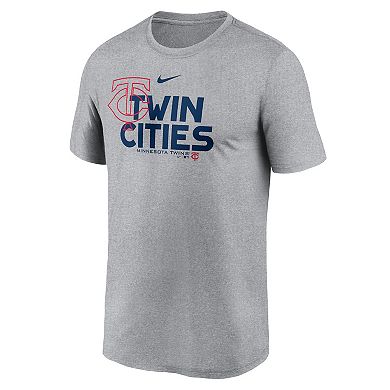 Men's Nike Heathered Charcoal Minnesota Twins Local Rep Legend ...