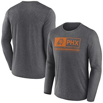 Men's Fanatics Branded Heather Charcoal Phoenix Suns Three-Point Play T-Shirt
