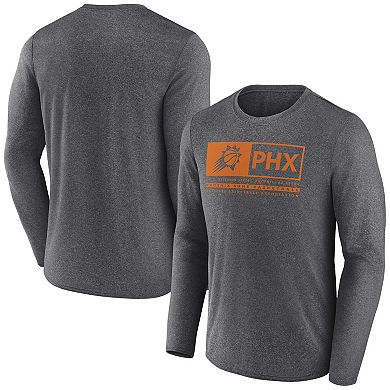 Men's Fanatics Branded Heather Charcoal Phoenix Suns Three-Point Play T-Shirt