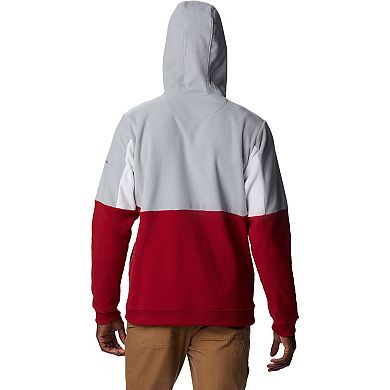 Men's Columbia Crimson Alabama Crimson Tide Lodge Quarter-Zip Hoodie