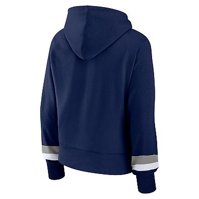 Women's Fanatics Branded Navy New York Yankees Over Under Pullover Hoodie