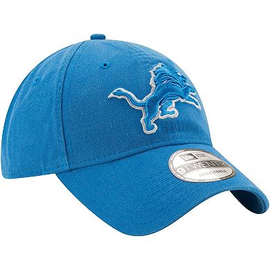 Men's New Era Blue Detroit Lions Logo Core Classic 2.0 9TWENTY Adjustable Hat