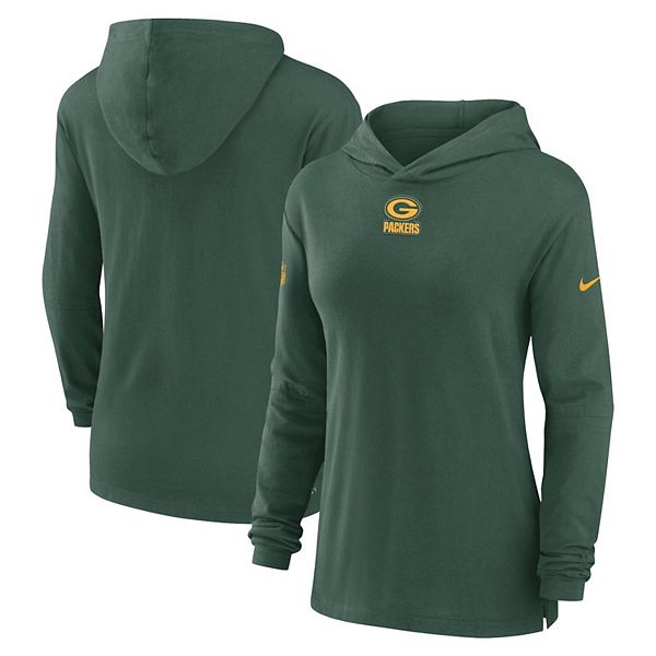 Women's Nike Green Green Bay Packers Sideline Performance Long Sleeve ...
