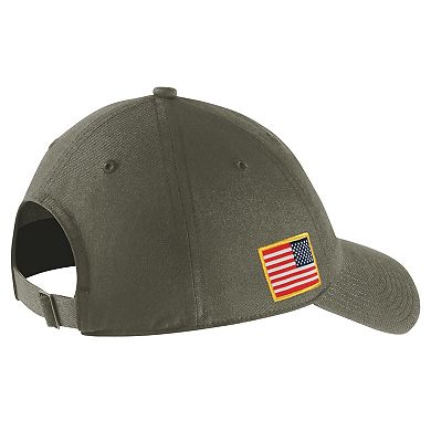 Men's Nike Olive Virginia Tech Hokies Military Pack Heritage86 Adjustable Hat