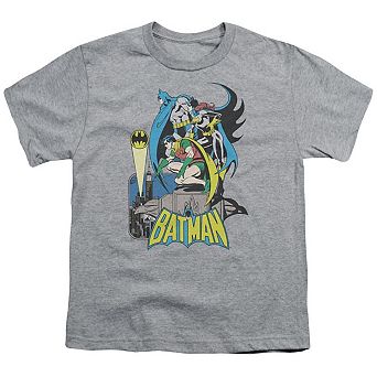 Dc Comics Batman Heroic Trio Short Sleeve Youth T-shirt
