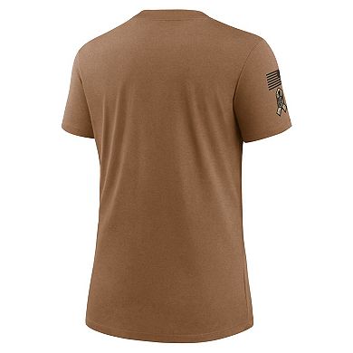 Women's Nike  Brown Las Vegas Raiders 2023 Salute to Service Legend Performance T-Shirt