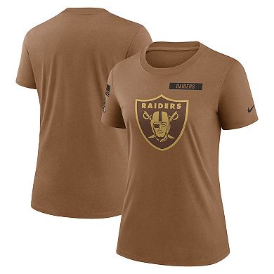 Women's Nike  Brown Las Vegas Raiders 2023 Salute to Service Legend Performance T-Shirt