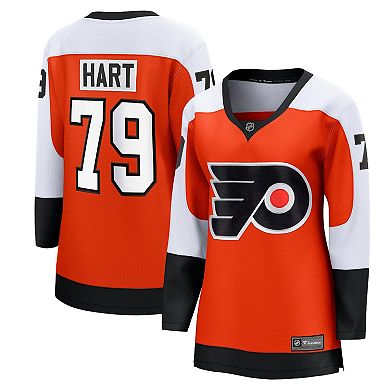 Women's Fanatics Branded Carter Hart Burnt Orange Philadelphia Flyers Home Premier Breakaway Player Jersey