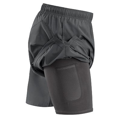 Men's Fanatics Branded Gray Vegas Golden Knights Authentic Pro Tech Shorts