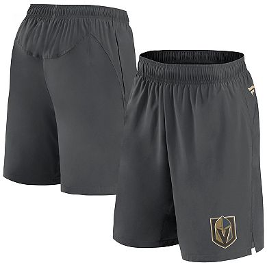 Men's Fanatics Branded  Gray Vegas Golden Knights Authentic Pro Tech Shorts