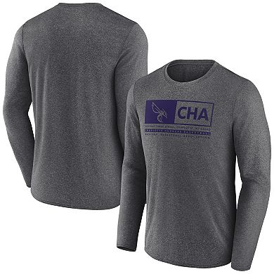 Men's Fanatics Branded Heather Charcoal Charlotte Hornets Three-Point Play T-Shirt