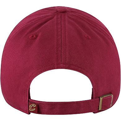 Men's '47 Wine Cleveland Cavaliers Core Wordmark Clean Up Adjustable Hat